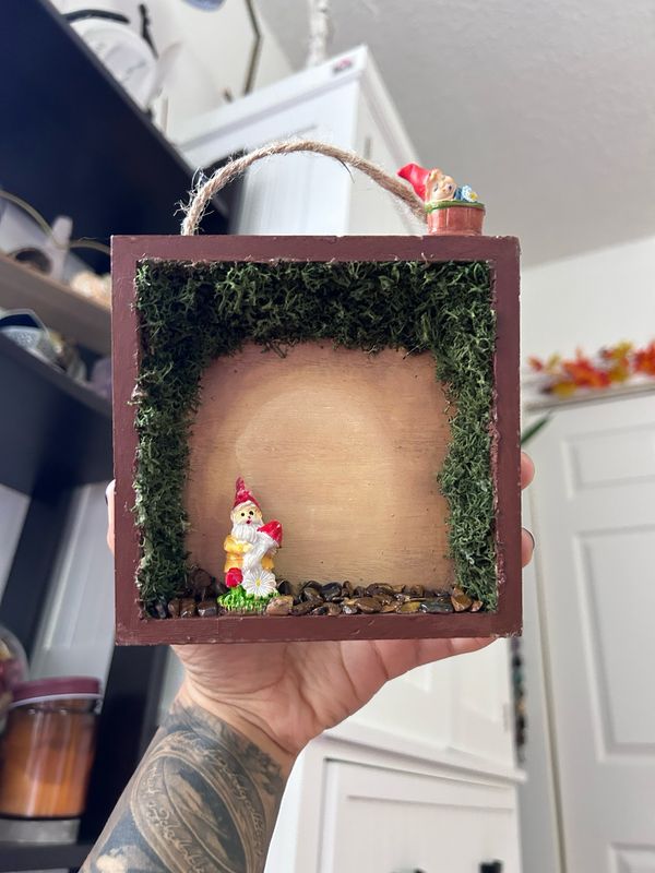 Gnomie Shadow Box With Tigers Eye
