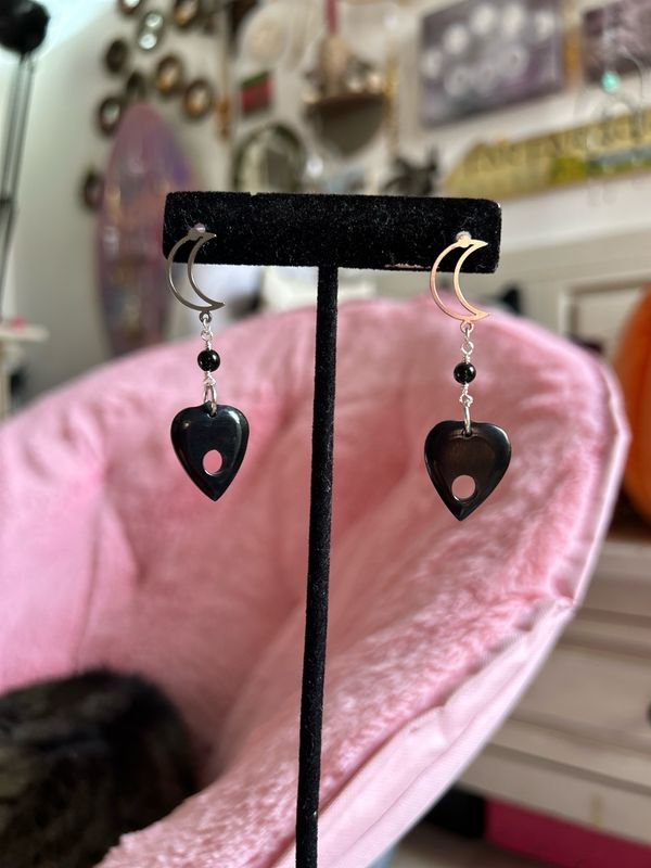Buffalo Horn Carved Planchette Studs