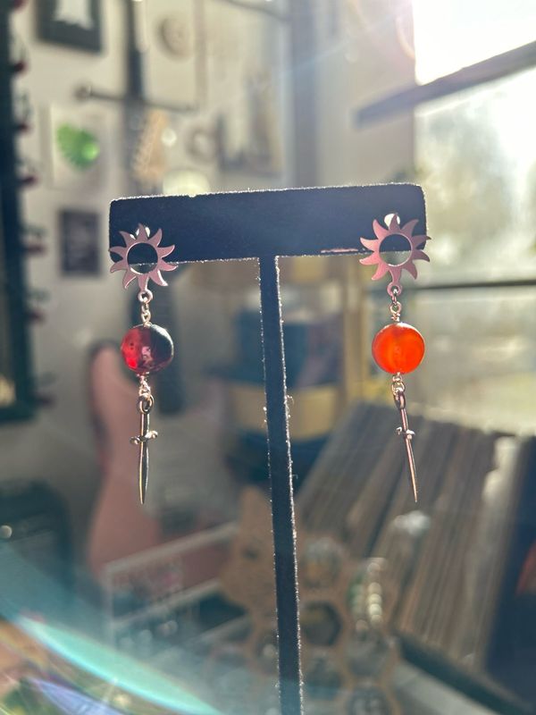 Agate Sun Studs