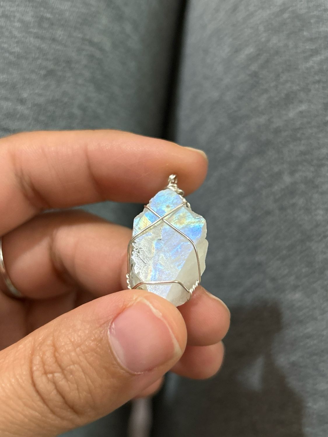 Raw Moonstone Pendant #3