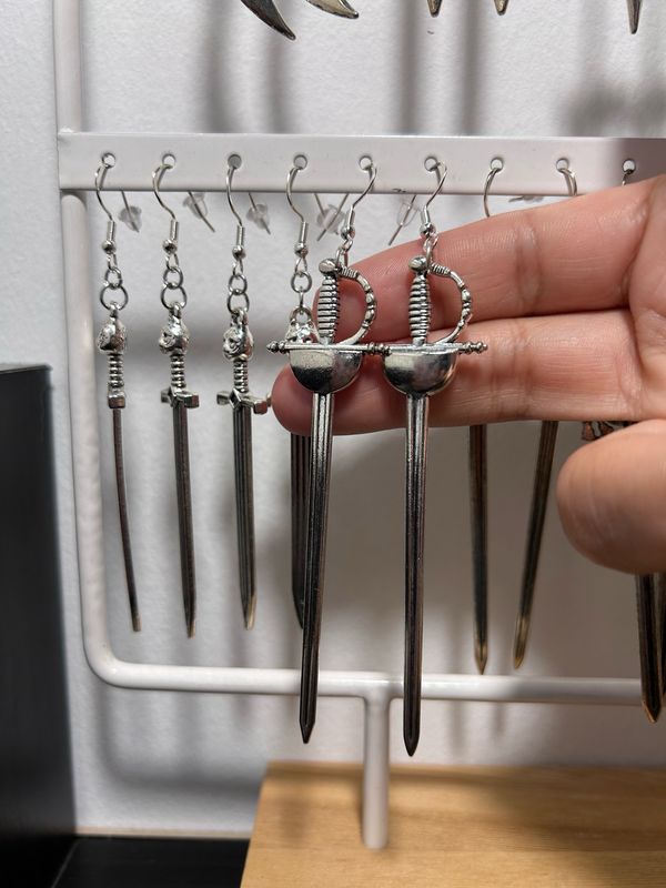 Hand Sword Earrings