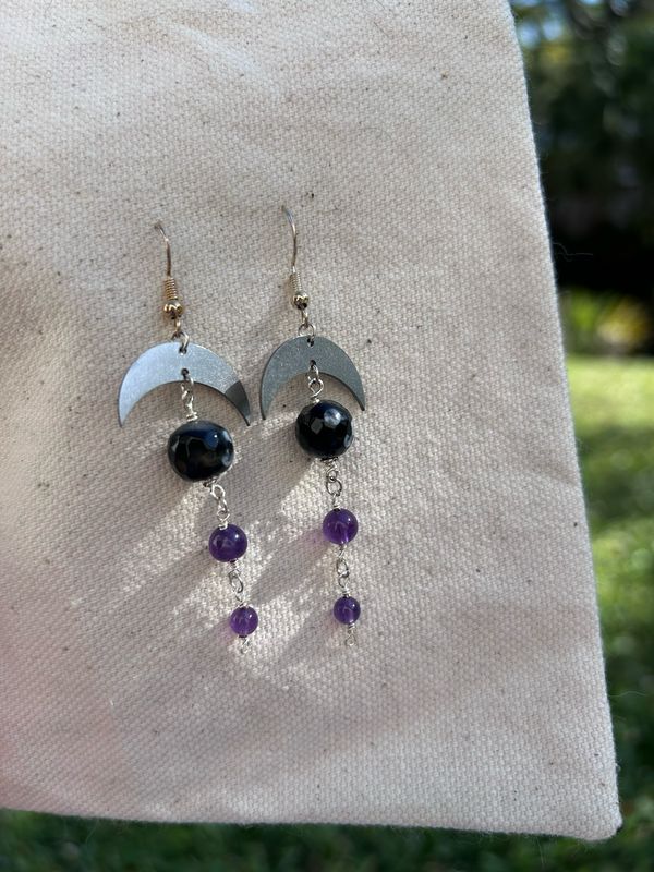 Purple Agate and Amethyst