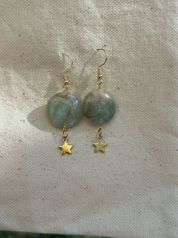 Full Moon Crystal Earrings