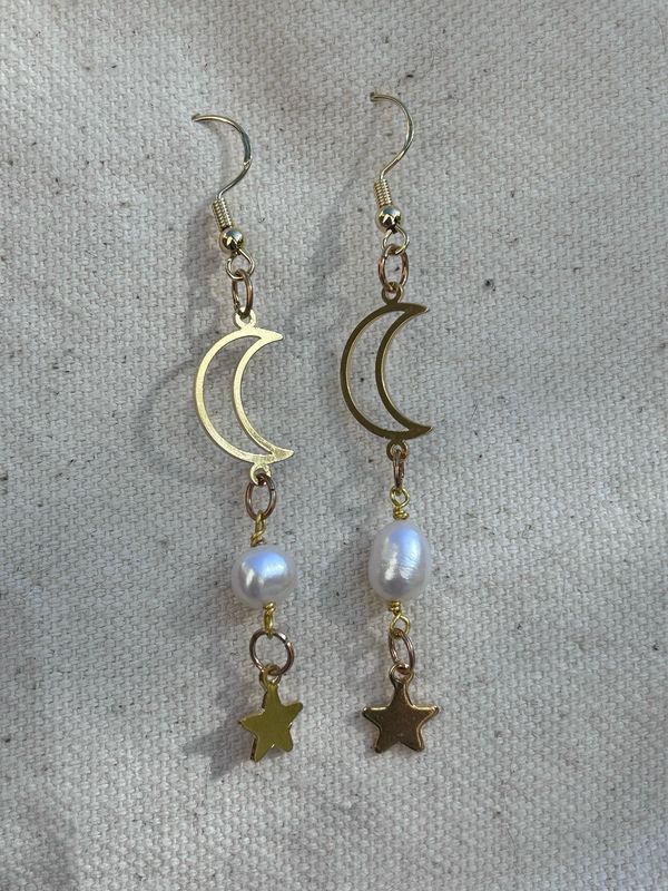 Celestial Pearl Earrings
