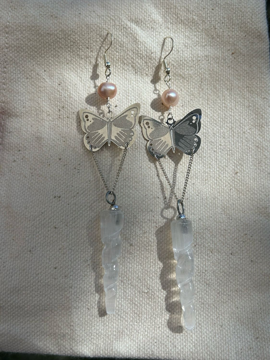 Pearl And Selenite Butterflies