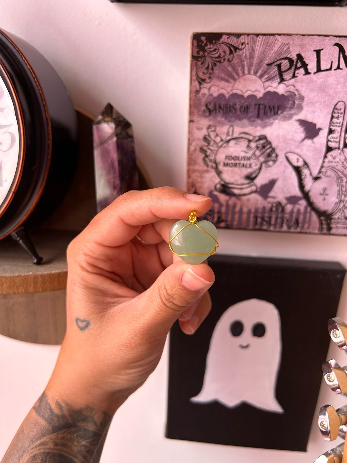 Green Aventurine Heart
