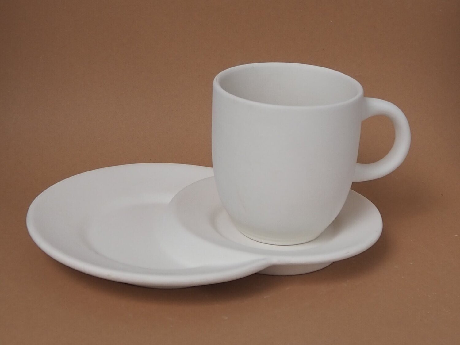 Set: Teller Brioche und Tasse Kakao