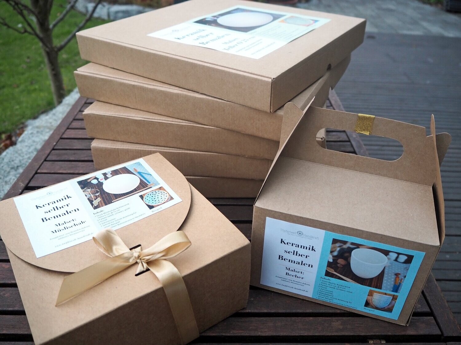 Geschenkbox Teller Mädchen Ø25 cm