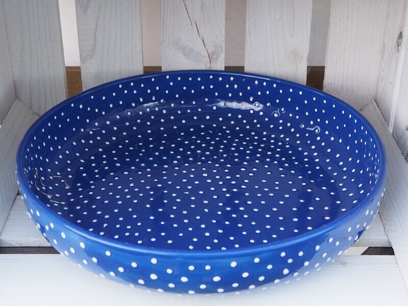 Schale weiß-blau, Ø 31 cm