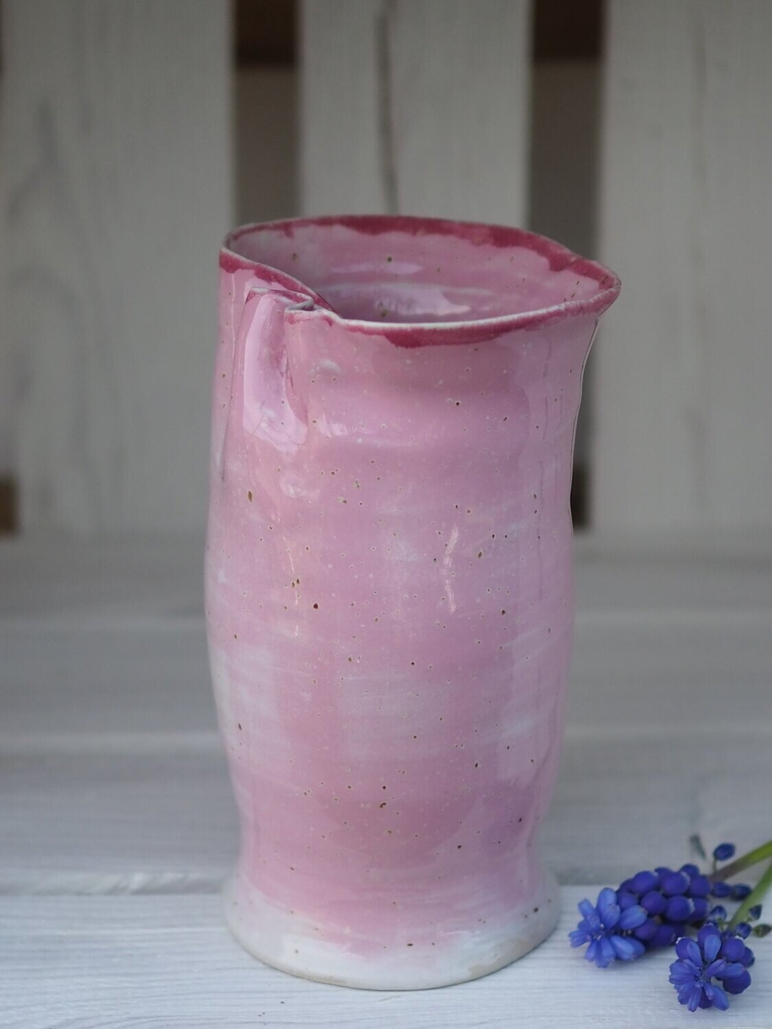 Vase Knick-in-der-Optik
