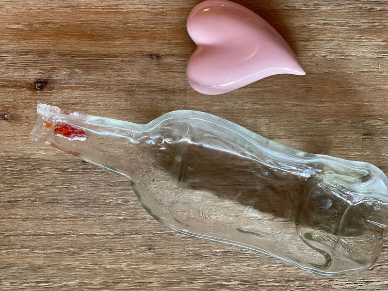 Große Aperol Flasche als Schale Große Aperol Flasche als Schale