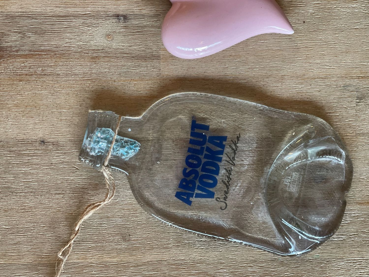 Kleine Absolut Vodka Flasche, flach
