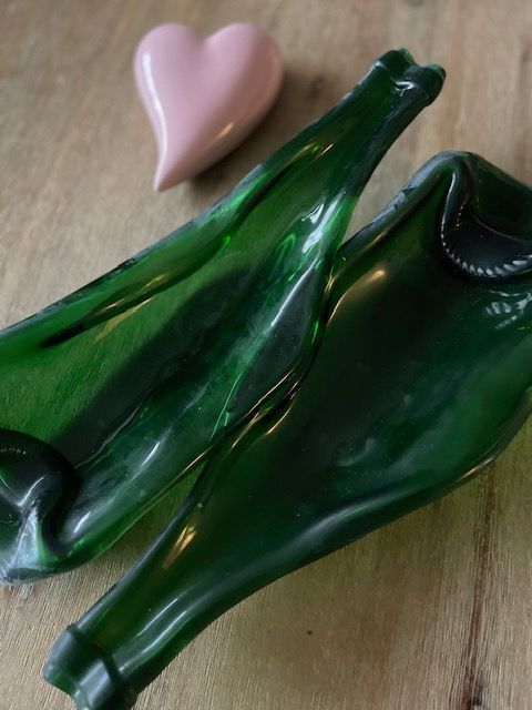 Doppelte Rotkäppchen Proseccoflasche als Schale
