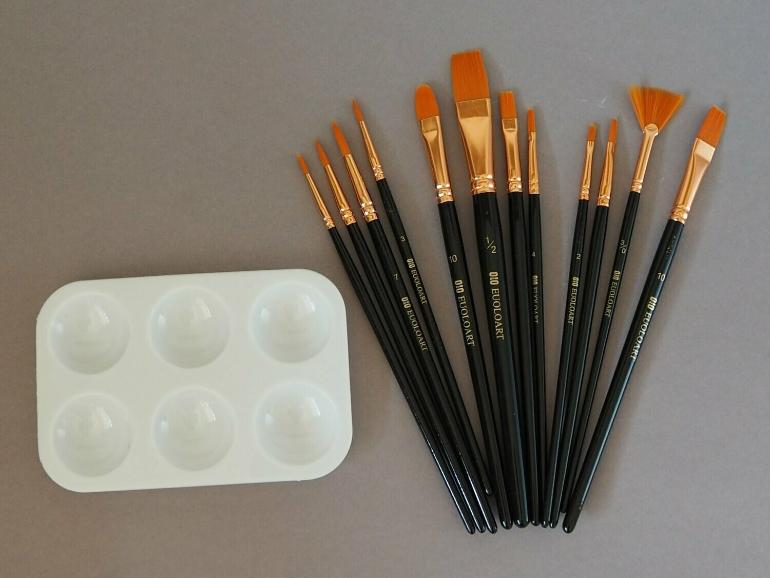 Pinselset 12teilig inkl. Mischpalette