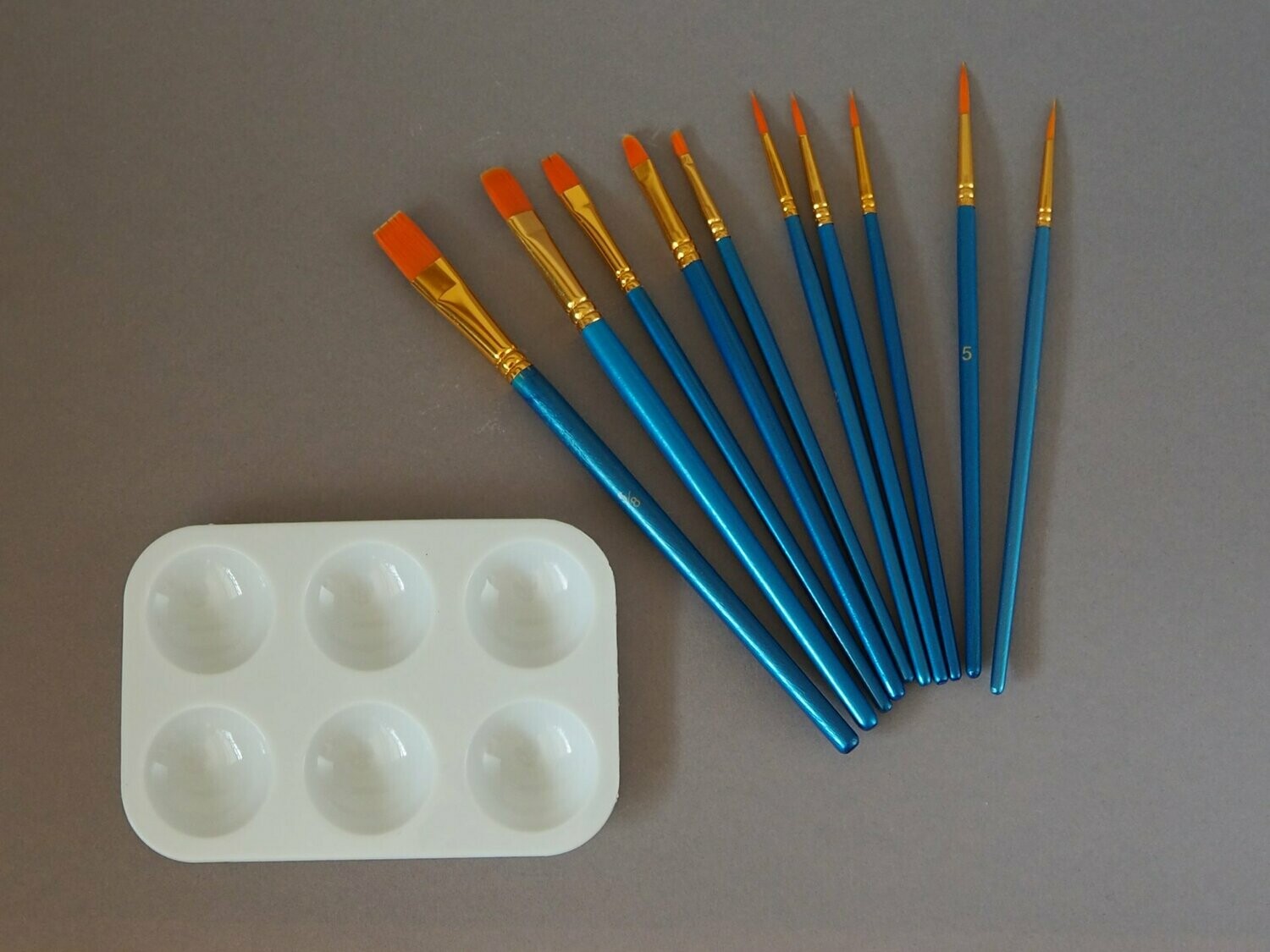 Pinselset 10teilig inkl. Mischpalette