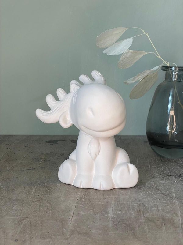 Figur Elch sitzend