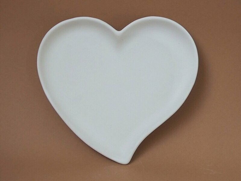 Teller Herz geschwungen