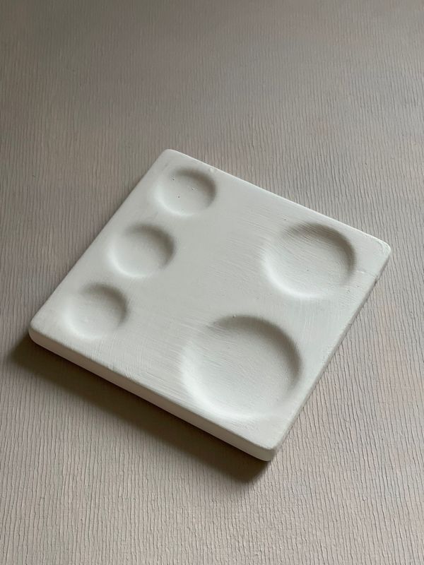 Farbpalette unglasiert