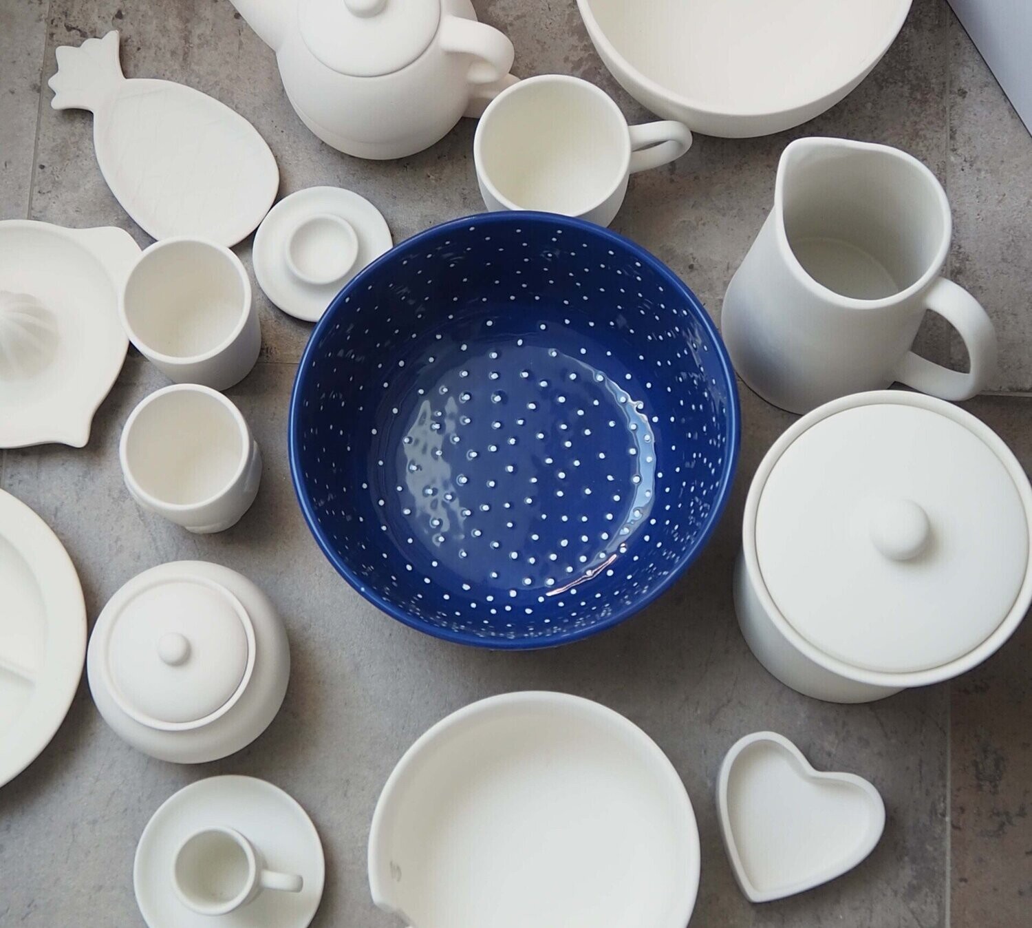 Keramik-Malkurs am Do, 9.7. ab 18:30 Uhr,  Preis inkl. 30 € Wunschkeramik