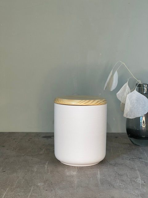 Dose mit Holzdeckel, mittel Dose mit Holzdeckel, mittel