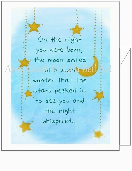 On The Night You Were Born Quotes Baby - On The Night You Were Born Greeting Card