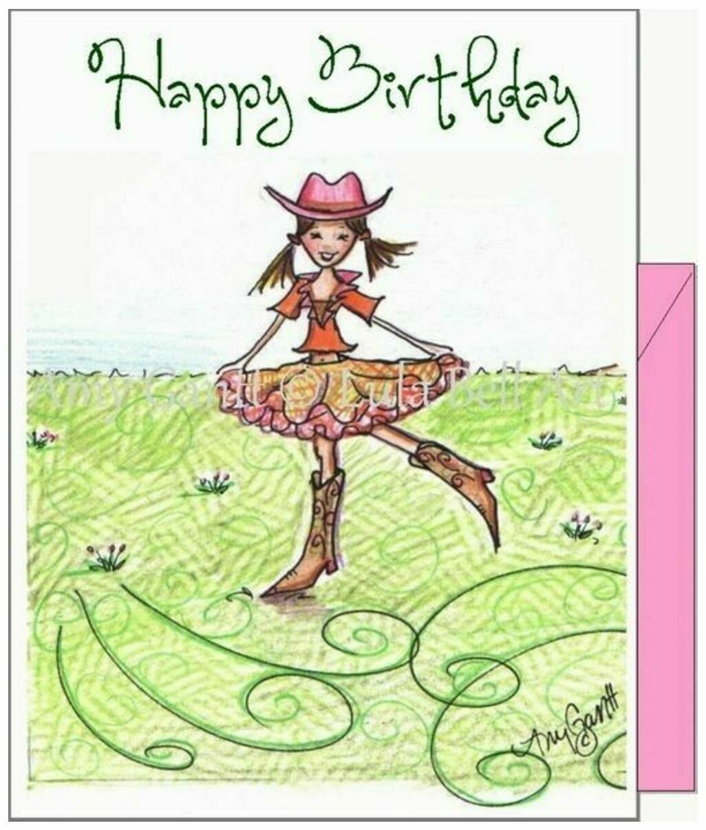 Happy Birthday Girl Greeting Card