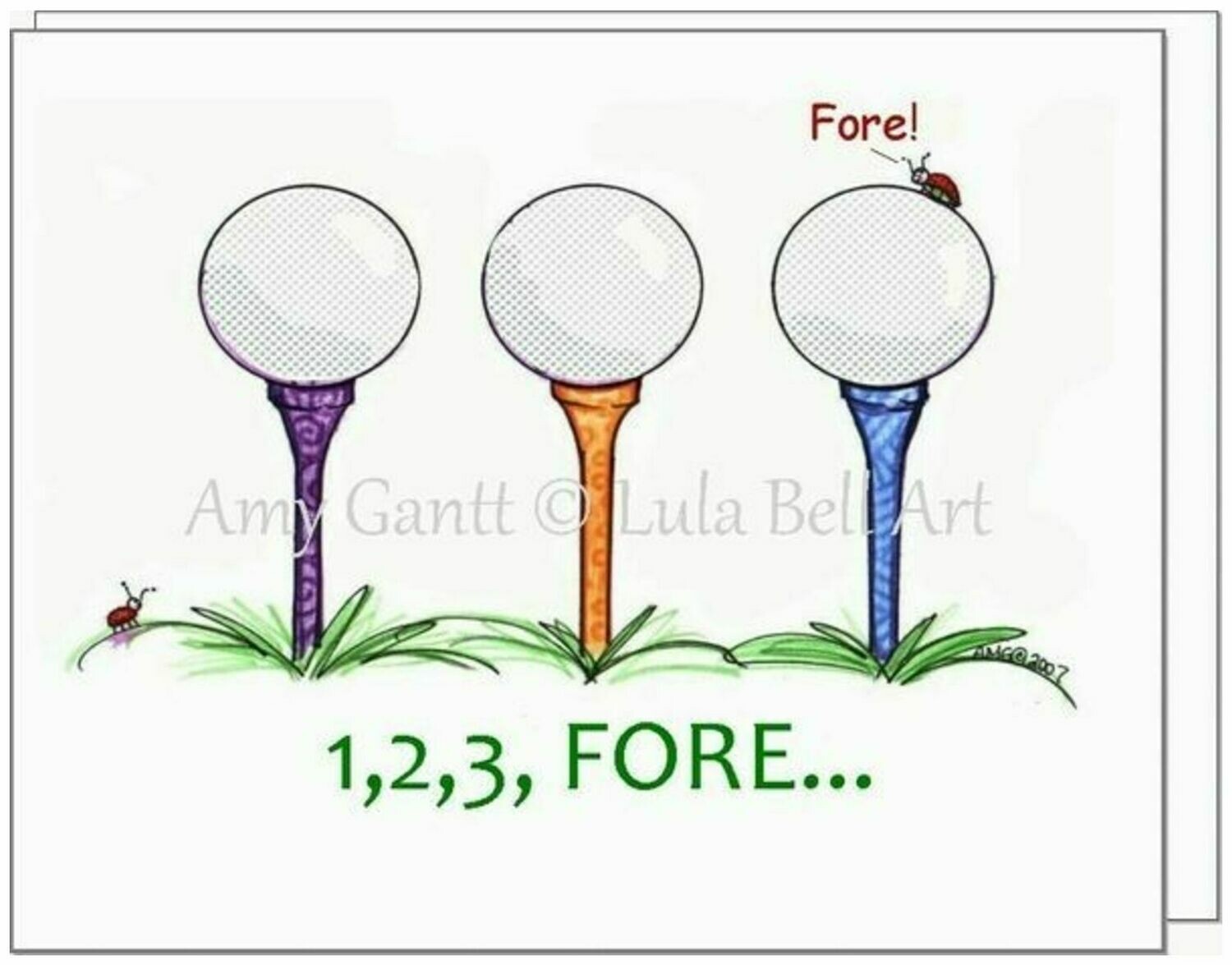 birthday ladybug golf birthday greeting card birthday ladybug golf birthday
