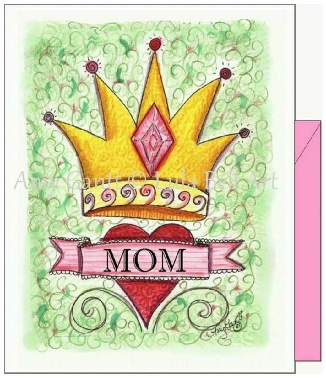 Handmade Happy Mother's Day Cards - Mum is my Queen