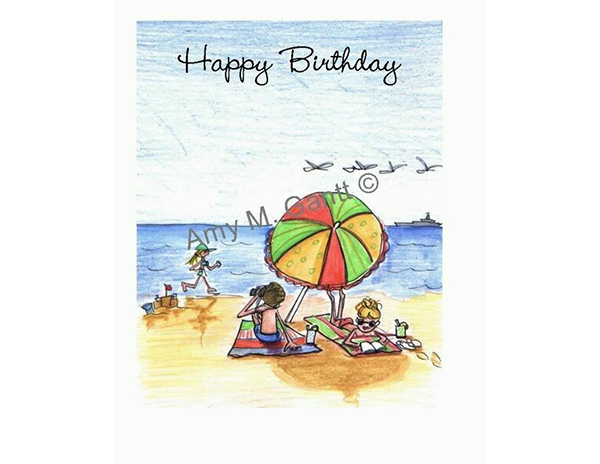 Birthday - Life's a Beach Greeting Card