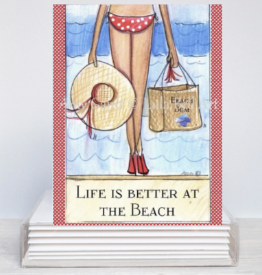 Beach Blank Note Cards - 10 Boxed Cards and Envelopes - 14403 