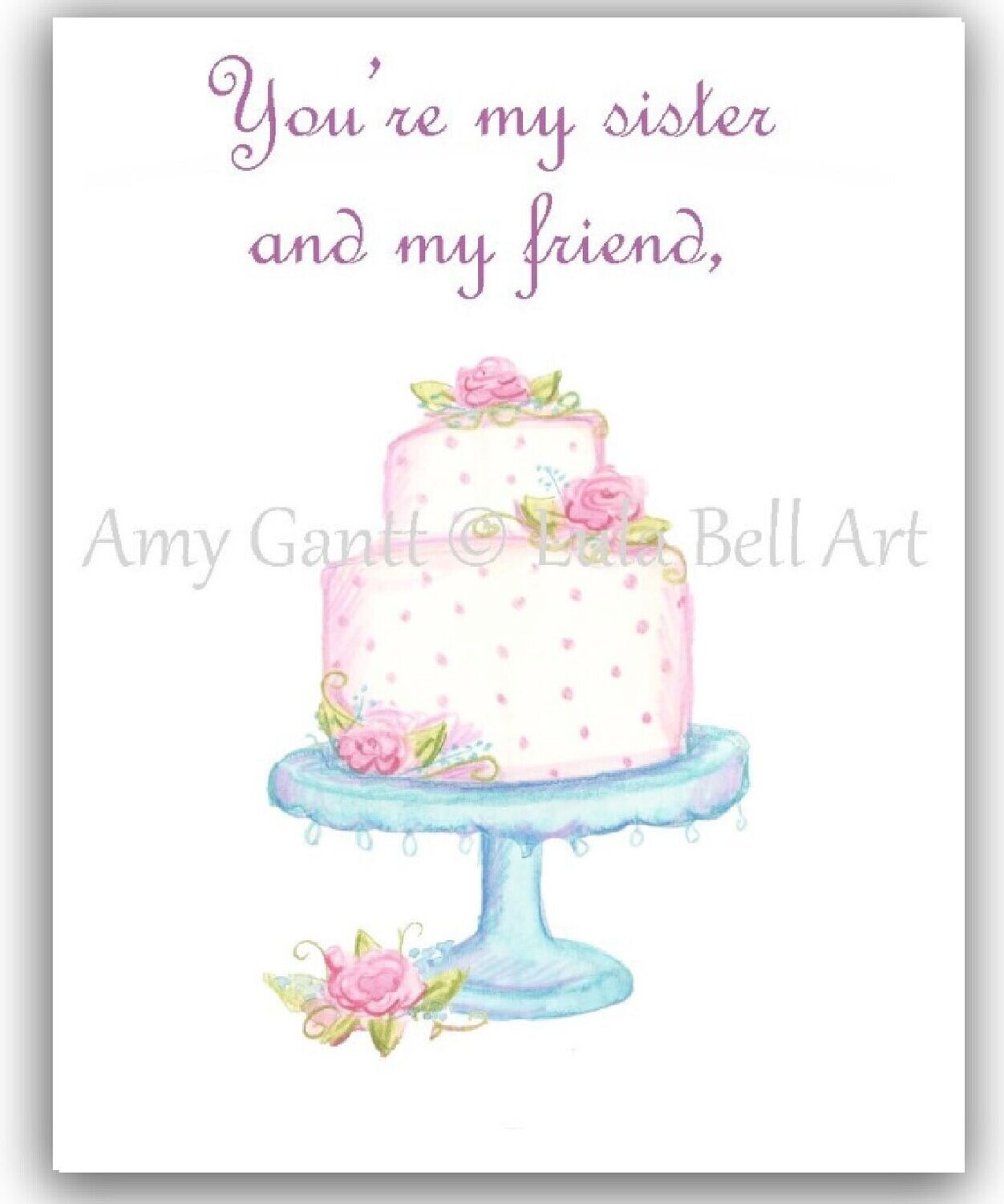 Greeting　Card　Birthday　Happy　Birthday　Sister