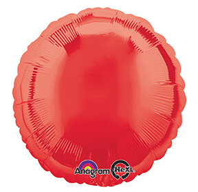 Circle Balloon - Metallic Red 18"