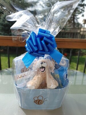 Baby Boy Personalized Bee Basket