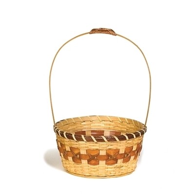 Small Boy's Red Vine Bamboo Basket