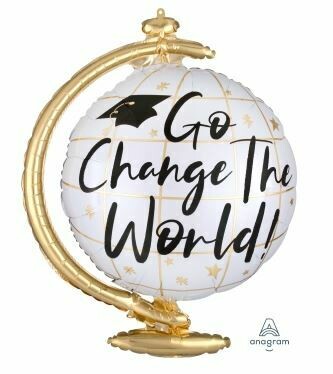 Go Change The World Grad Foil Balloon 23"