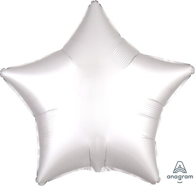 Star Balloon - Satin Luxe White 18"