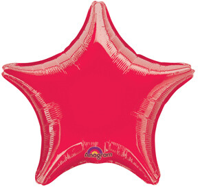Star Balloon - Metallic Red 18"