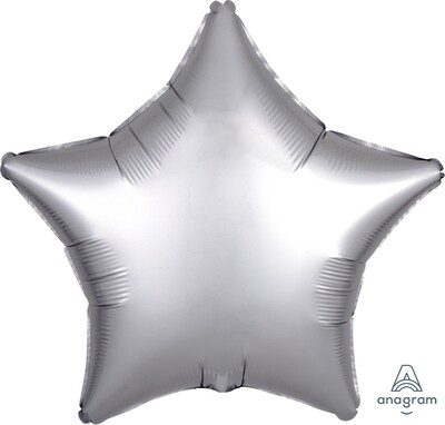 Star Balloon - Satin Luxe Platinum 18"