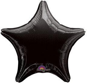 Star Balloon - Black Jumbo 36"