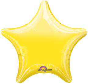 Star Balloon - Metallic Yellow 18"