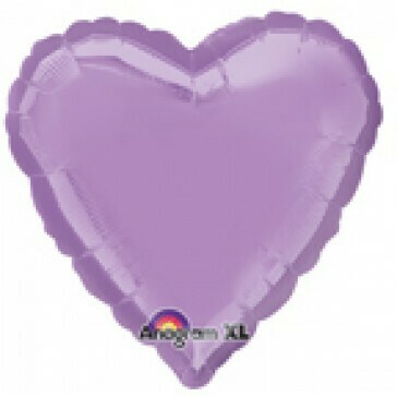 Heart Balloon - Pearl Lavender 18"
