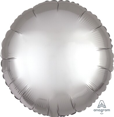 Circle Balloon - Satin Luxe Platinum 18"