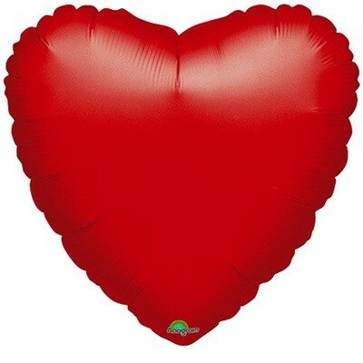 Heart Balloon - Metallic Red 18"