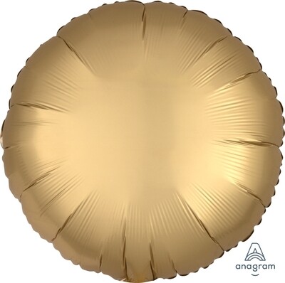 Circle Balloon - Satin Luxe Gold Sateen 18"