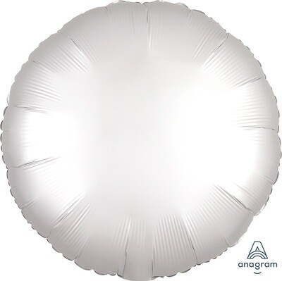 Circle Balloon - Satin Luxe White 18"