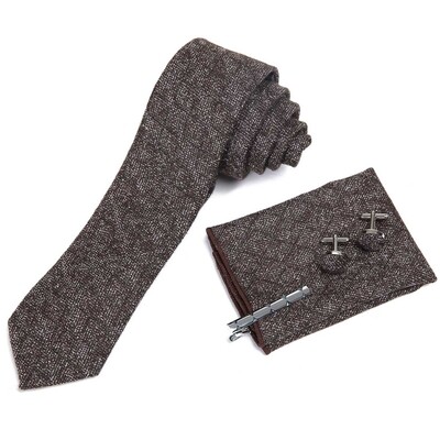 Wool Men's Boxed Tie Set