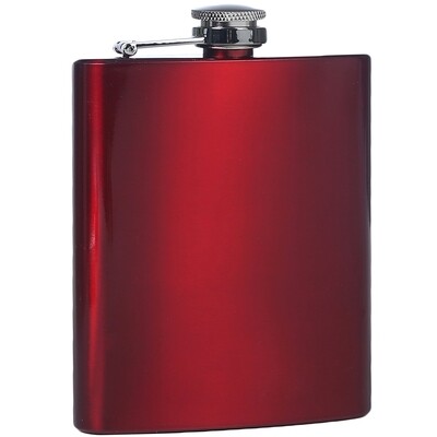 Personalized Red Stainless Flask