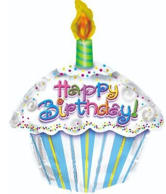 Happy Birthday Cupcake 18"