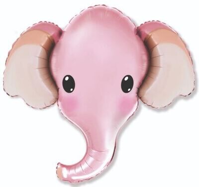 Elephant Head Pink Balloon 39"