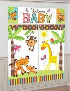 Welcome Baby Jungle Wall Decorating Kit